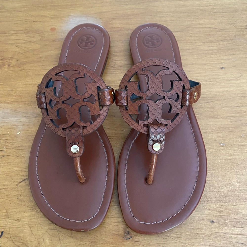 Brown Tory Burch Miller Sandal